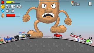 Hill Climb Racing - POTATO MAN vs ALL VEHICLES - GamePlay Walkthrough screenshot 5