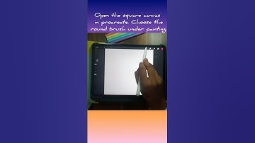 PROCREATE TUTORIAL FOR BEGINNERS | how to MAKE your OWN BRUSH in PROCREATE #shorts