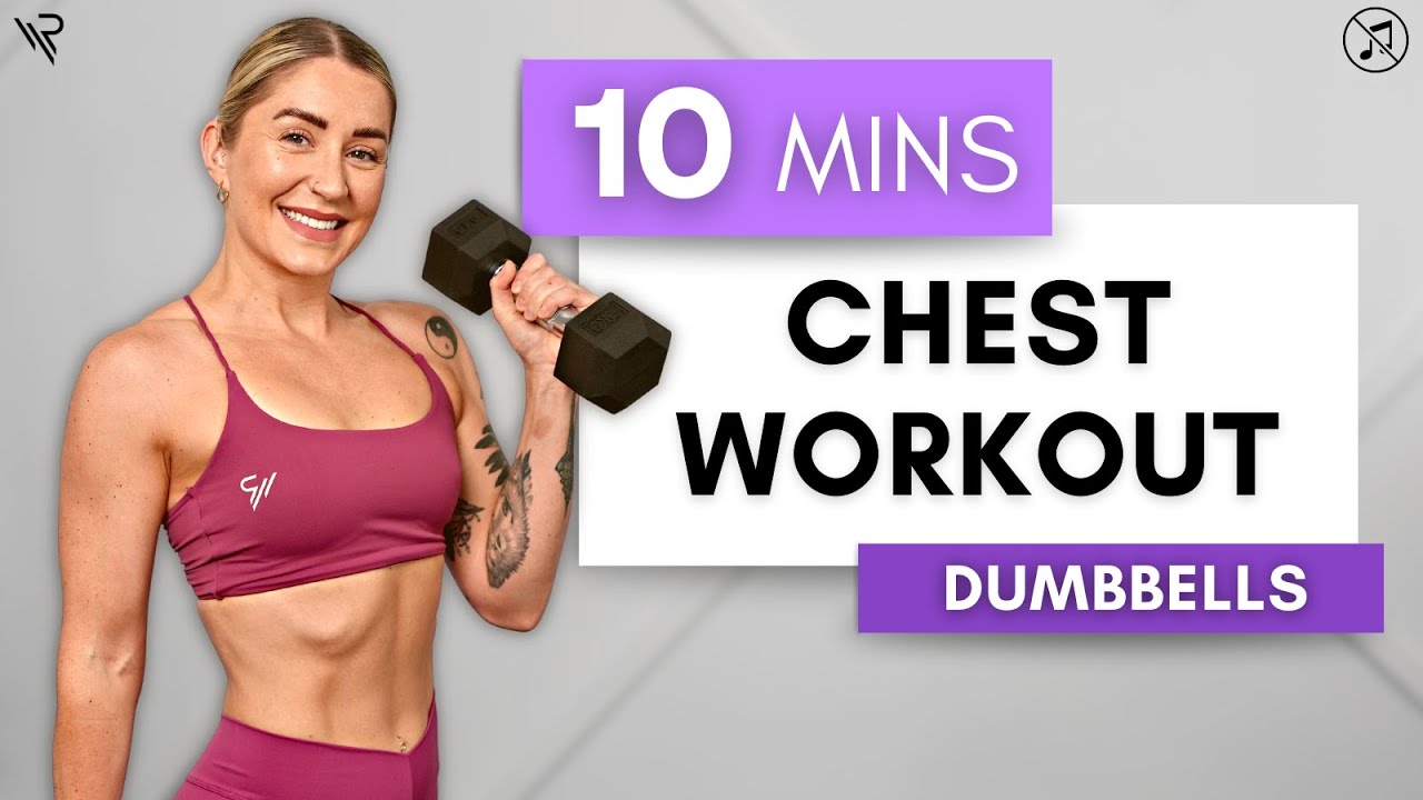 10 Minute Dumbbell CHEST workout (Beginner Friendly) - YouTube
