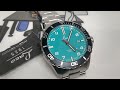 Laco Curaçao 42mm Automatic Diver’s Limited Edition Turquoise Dial