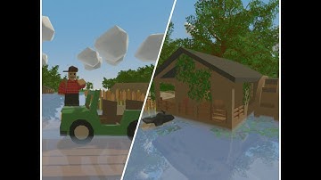 Unturned Level Editor: Watermill and River Ford (Speed Build)
