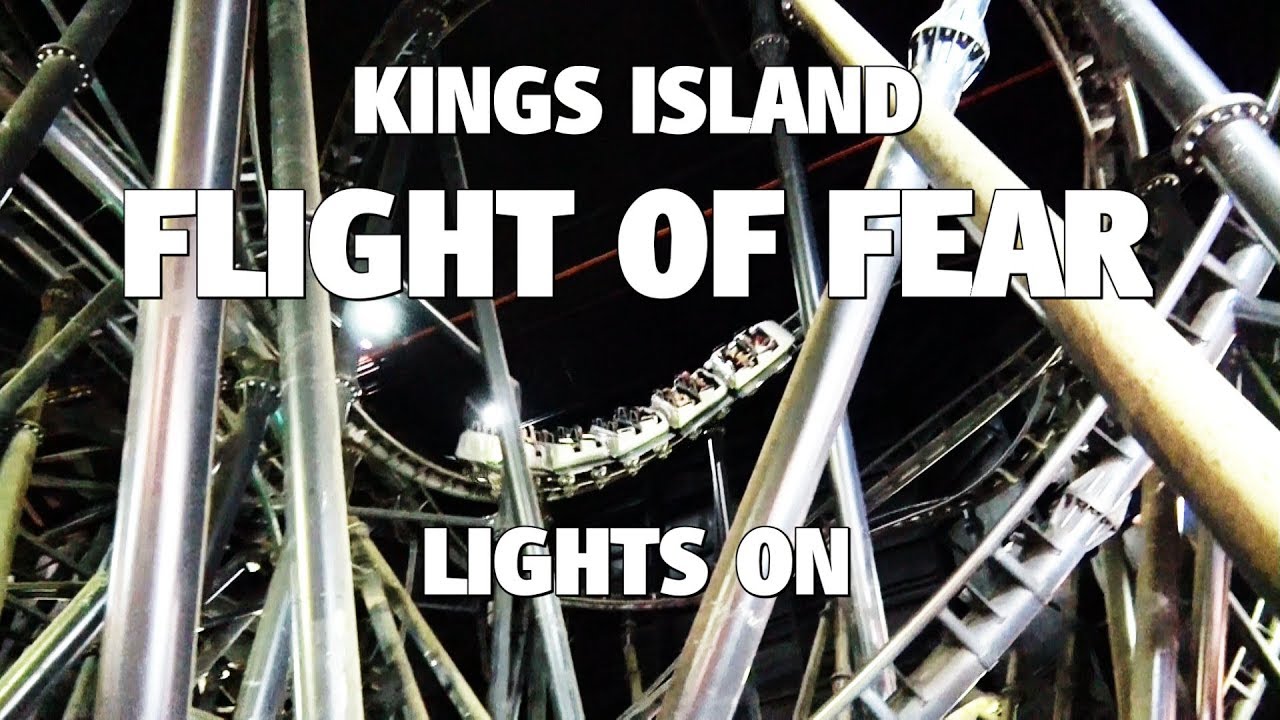 Flight of Fear LIGHTS ON Kings Island YouTube