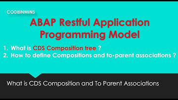 Part 7 : ABAP Restful Application Programming Model (CDS Composition Tree)