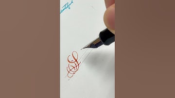 Sacrifice - handwriting with flex fountain pen #satisfying #fountainpen #handwriting #calligraphy