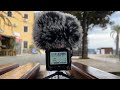Zoom h2n outdoor test in a town by the sea
