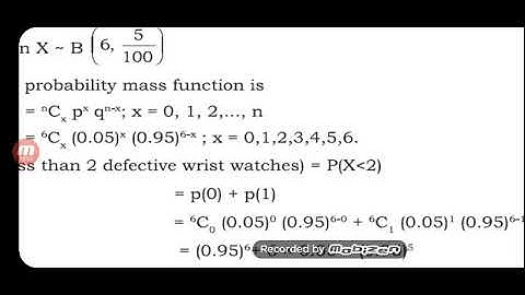 Binomial Distribution Part 02 by Sunil Kumar M N