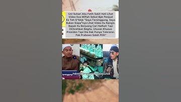 Ust Suhari Abu Fatih sakit hati lihat video Gus Miftah!!