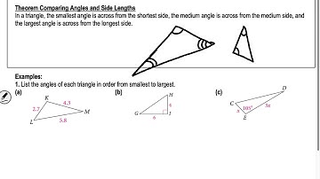 Section 5.4 Geometry: Inequalities in One Triangle