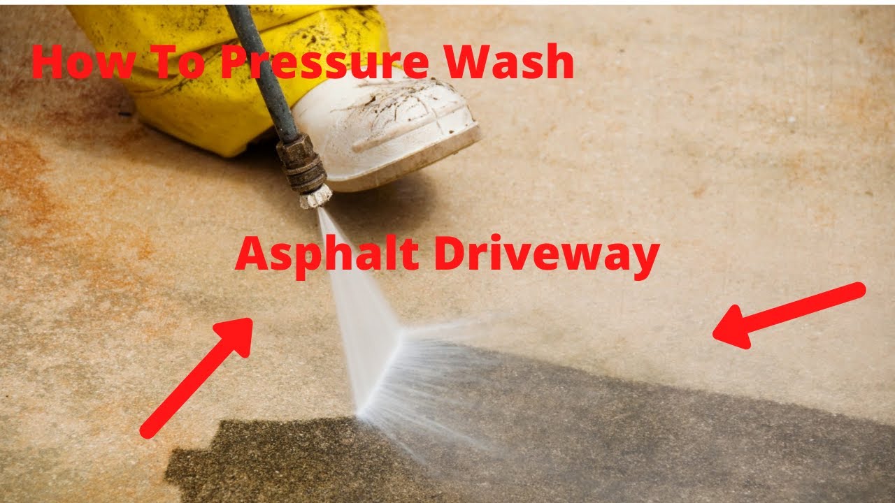 How to Pressure Wash Asphalt Driveway YouTube