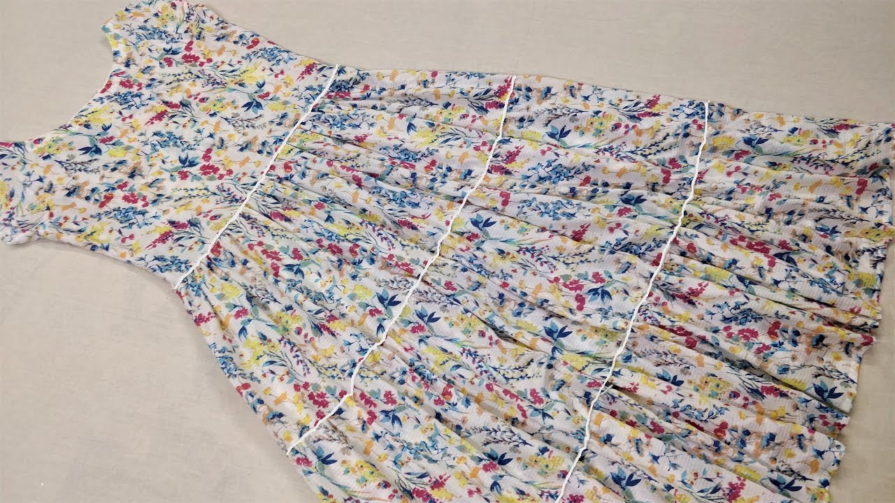 Latest Fashion Frill Frock Suit Cutting and Stitching