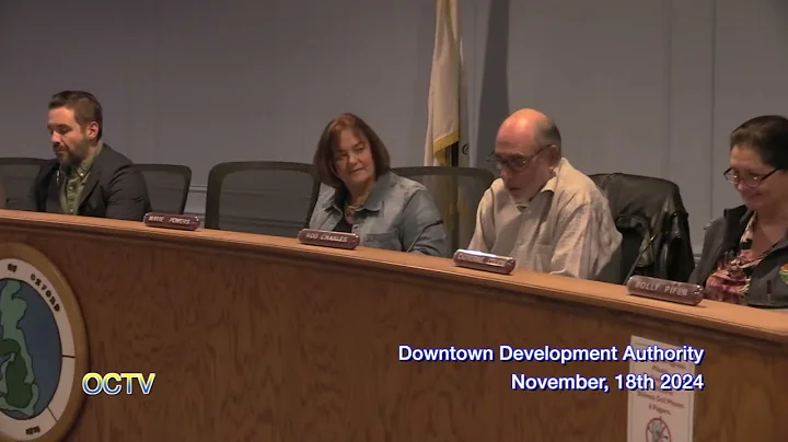 Oxford Downtown Development Authority Regular Meeting: November 18th, 2024