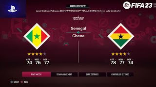 Fifa World Cup - Senegal vs Ghana || Final || FIFA23 PS4 gameplay