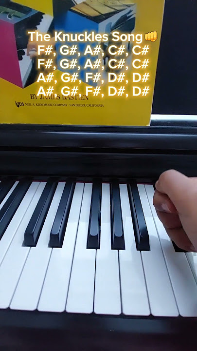 The Knuckles Song - Easy Piano Tutorial #piano #easypianotutorial #knucklessong