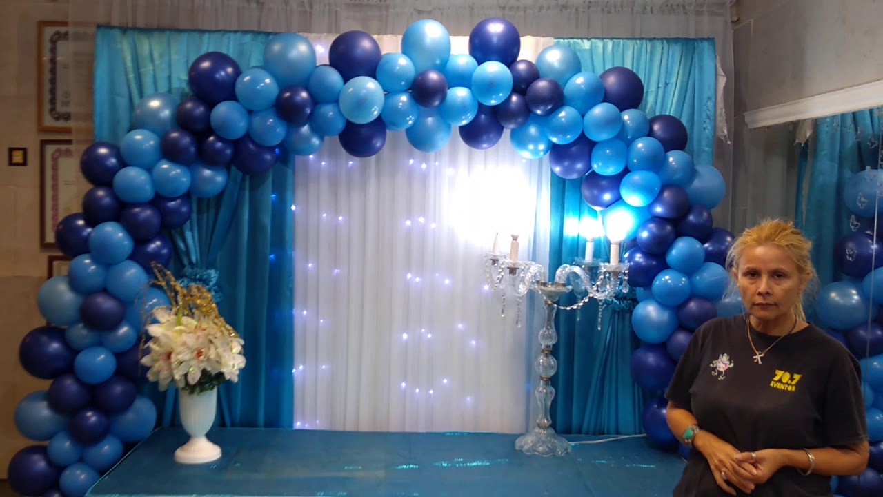 Zoológico de noche ocio Cena DECORACION CON TELAS Y GLOBOS EN AZUL PROFESORA GRACIELA NOEMI SANABRIA  INSTITUTO 707 - YouTube