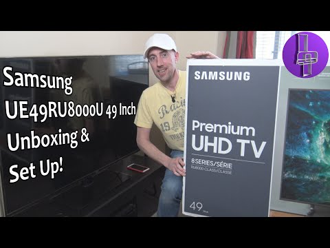 Samsung UE49RU8000U - Unboxing & Set Up (UK 2020)