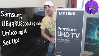 Samsung ue49ru8000u - unboxing & set up (uk 2020)