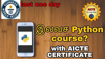 free python course ? with CERTIFICATE.. | GUVI | |Tamil|WORLD RECORD |