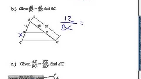 Section 6.2: Use Proportions to Solve Geometry Problems