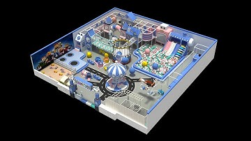 🎠 Indoor Playground 3D Design Tour | Soft Play Equipment Animation by Dream Garden