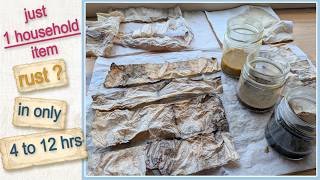 FASTEST DIY Rust Dye. NO Peroxide! NO Metal Objects! In depth process tutorial.