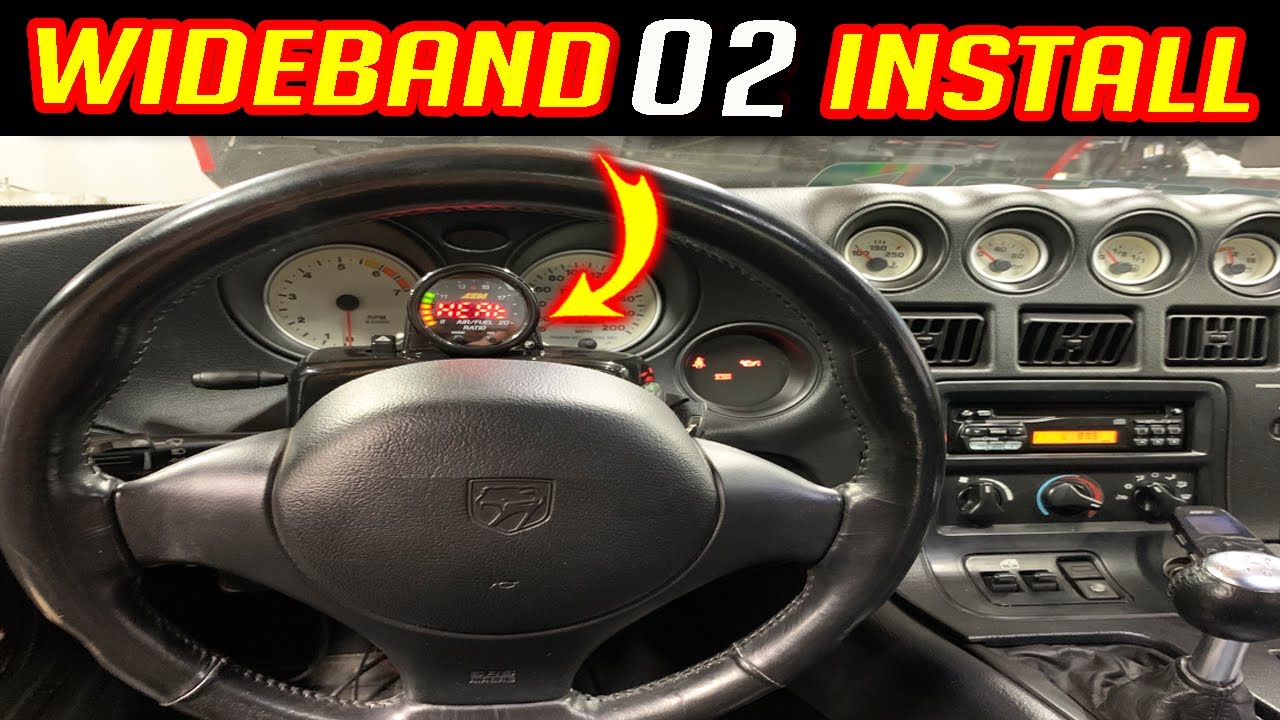 INSTALLING WIDEBAND O2 SENSOR | Dodge Viper Supercharger INSTALL | Part ...