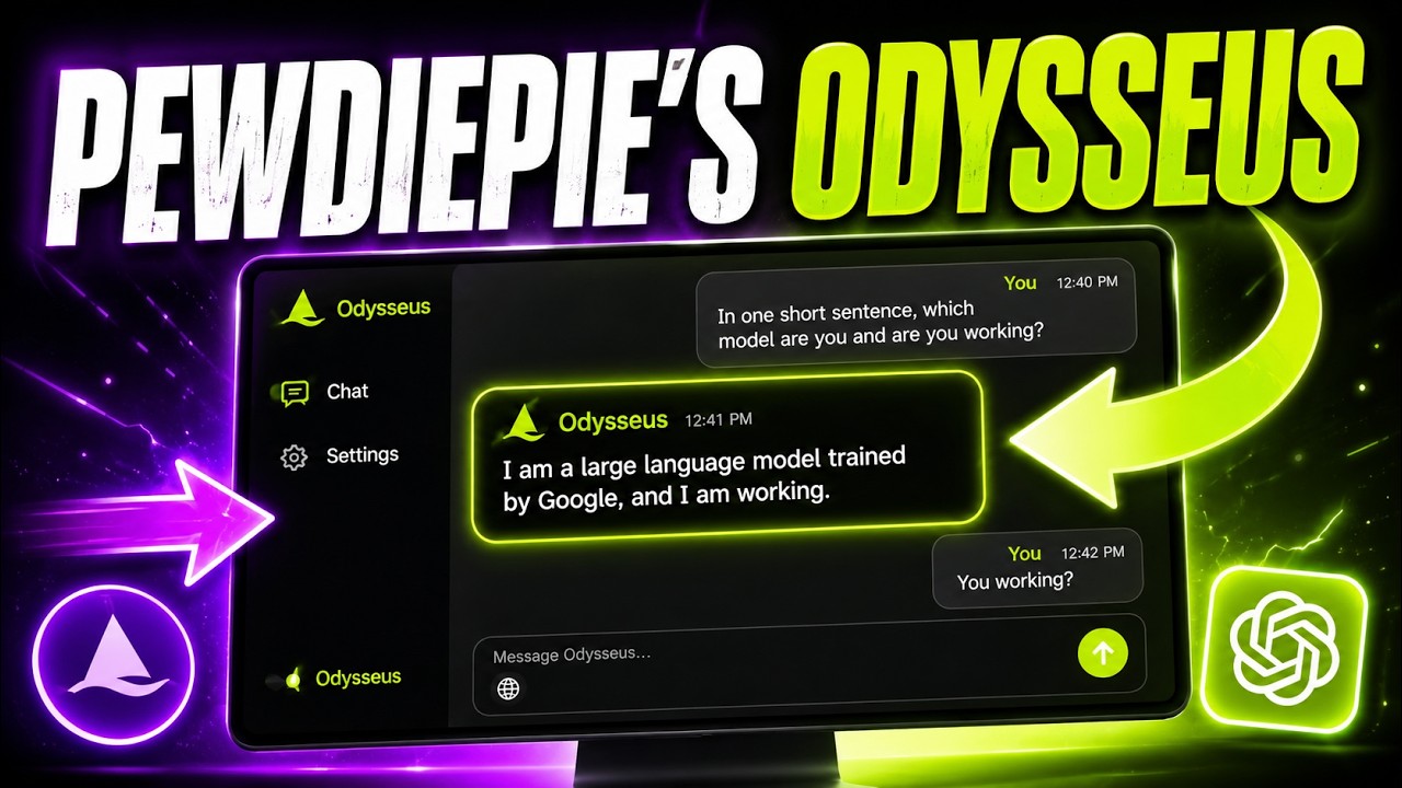 PewDiePie's FREE Odysseus AI Agent Looks Incredible