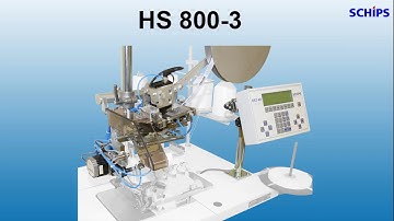 SCHIPS HS 800-3 label dispenser for sew in labels on top of the fabrics