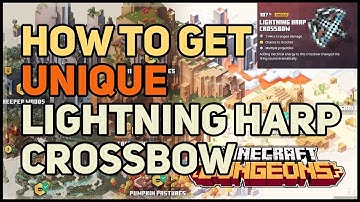 How to get Lightning Harp Crossbow Unique Scatter Crossbow Minecraft Dungeons