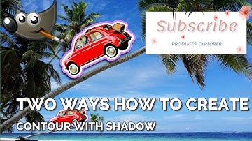 GIMP Tips and Tricks - Two Ways How to Create Contour with Shadow [Tutorial]