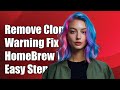 How to remove the shallow clone warning from HomeBrew