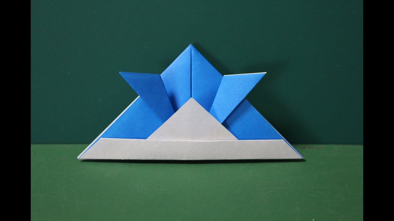 Origami Kabuto 折り紙 基本のかぶと 折り方 Youtube