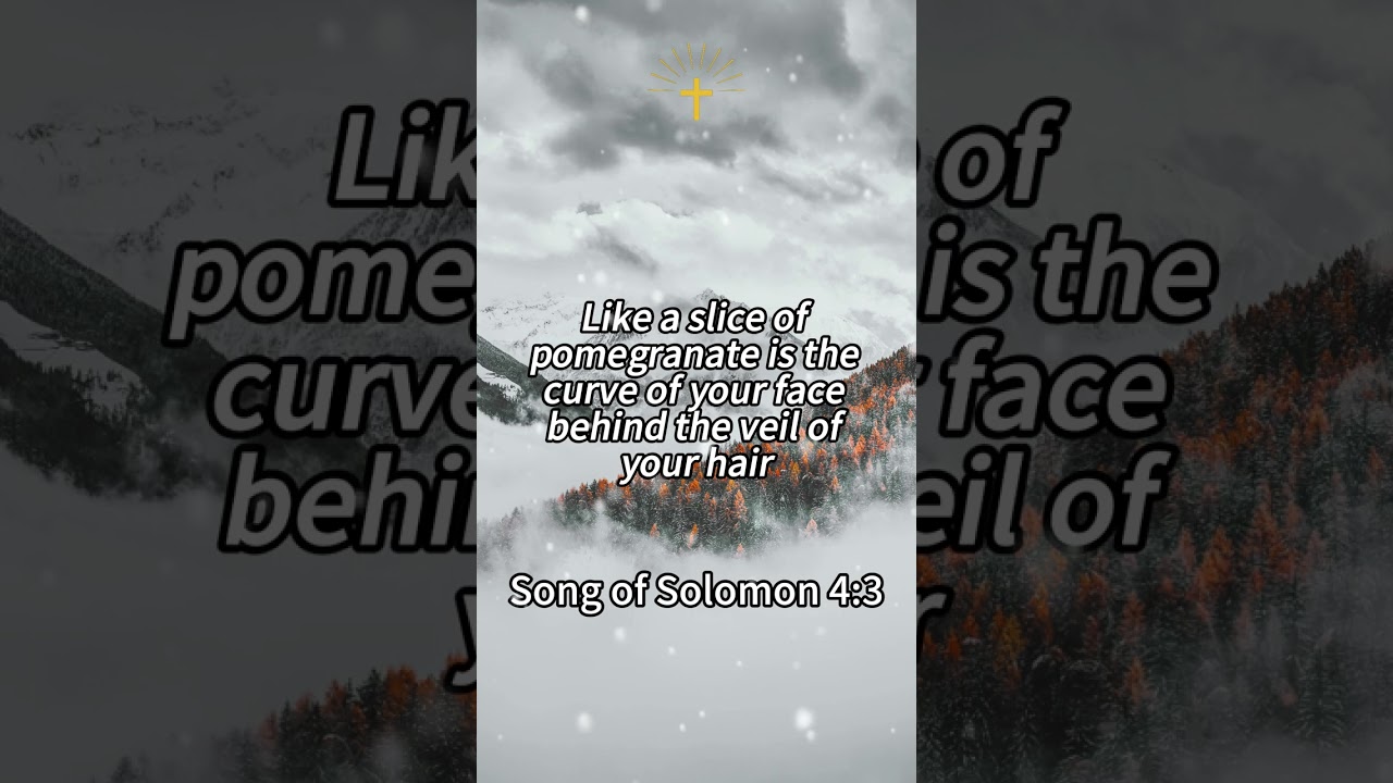 Song of Solomon 4:3 Romantic Bible Verse: Like a Crimson Ribbon The Good News of Love and Admiration