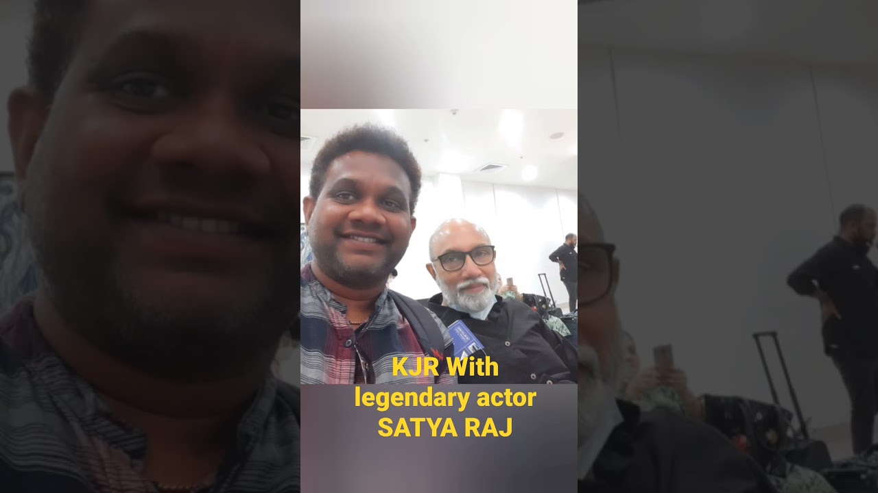 KJR with legendry actor SATYA RAJ (KATTPPA in BAHUBHALI) #kjr #abdulkalam fan #celebrities