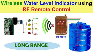 Hoe maak je een draadloze waterniveau-indicator met behulp van een RF-afstandsbedieningsmodule