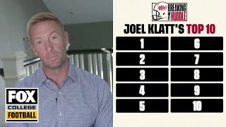 Joel Klatt's Week 5 College Football Top 10 rankings | BREAKING THE HUDDLE | CFB ON FOX