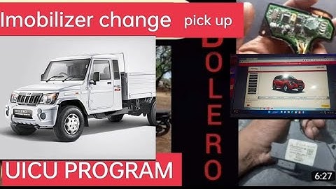 MAHINDRA BOLERO PICKUP IMOBILIZER UI CU CHANGE AND PROGRAM ismart available h chahye to le sakte
