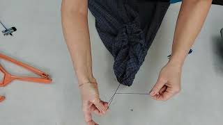 Как сделать петлю для вешалки из ниток