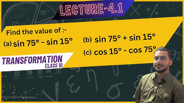 Lecture 4.1//Transformation//short questionTrigonometry//class 10// O.Math