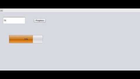 How to Use JProgressBar in netbeans java