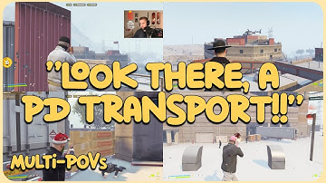 CG Intercepts PD Transport and Steals the Cargo (Multi-POVs) | Prodigy RP | GTA RP