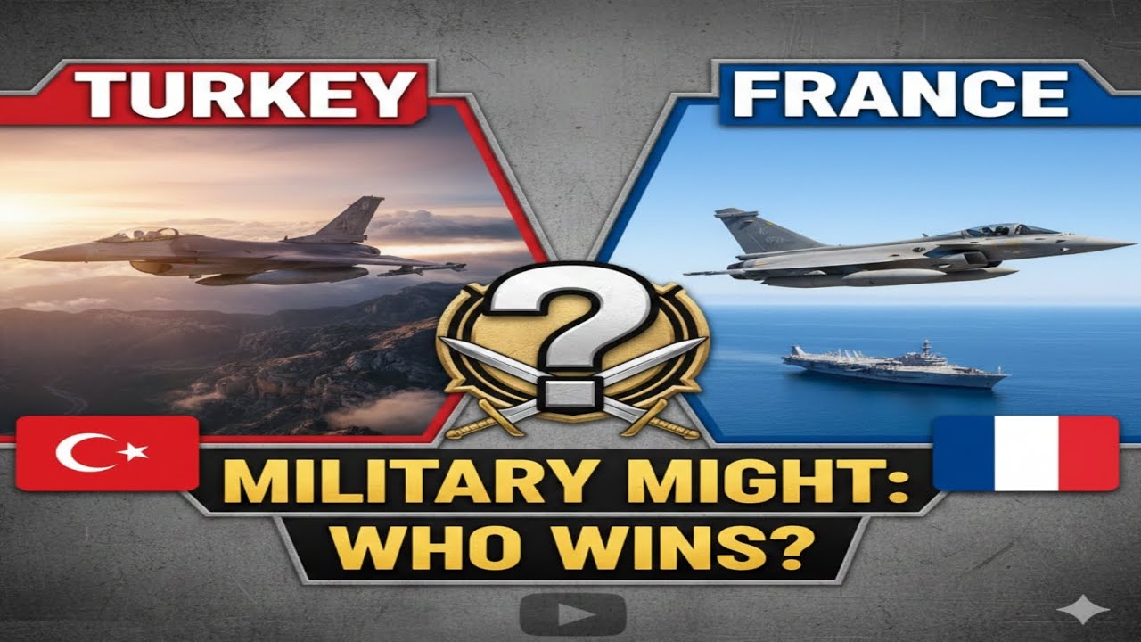 Turkey 🇹🇷 Vs 🇫🇷 France Military Power Comparison 2025