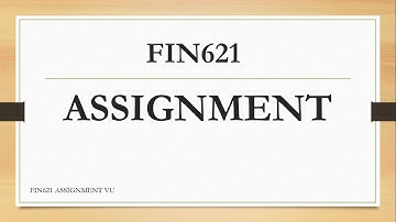 FIN621 ASSIGNMENT SOLUTION