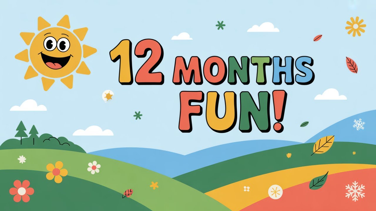Learn 12 Months of the Year -  Best Kids Learning | Kids Learning -AF
