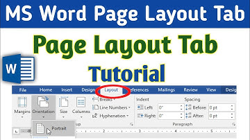 MS Word Page Layout Tab in Hindi | How to use Page Layout Tab in Microsoft word | Page Layout Tab