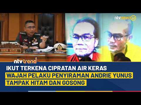 Wajah Pelaku Penyiraman Andrie Yunus Gosong dan Menghitam Akibat Cipratan Air Keras