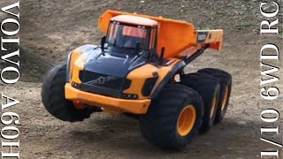 【ラジコン】ボルボ の 6輪車 で オフロード 走りました❗️Volvo A60H HAULER 6✖︎6 off-road