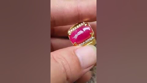 Từ đất mẹ yên bái ruby đỏ huyết kết hợp vàng 10k cho bạn 1 chiếc nhẫn cực vip