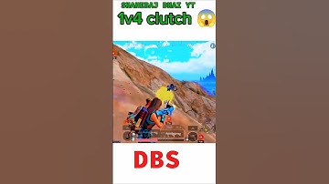 BGMI 😈 DBS 1V4 CLUTCH SHORT VIDEO || bgmi short video || DBS short video #1v4clutch #dbs