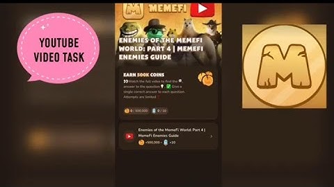 Enemies Of The Memefi World: Part 4 |Memefi Enemies Guide|Youtube Video Code Memefi Code 3 September