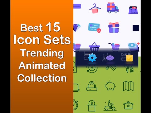 Best 15 Icon Sets Collection | Trending and Cool Animated Icons from different categories for Web.